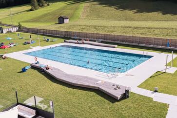 Outdoor pool in Sexten