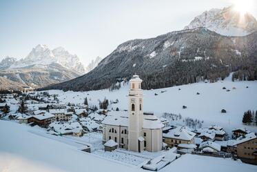 Snow-covered mountain landscape