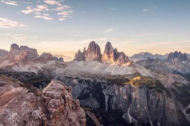 Alba sulle Tre Cime di Lavaredo
